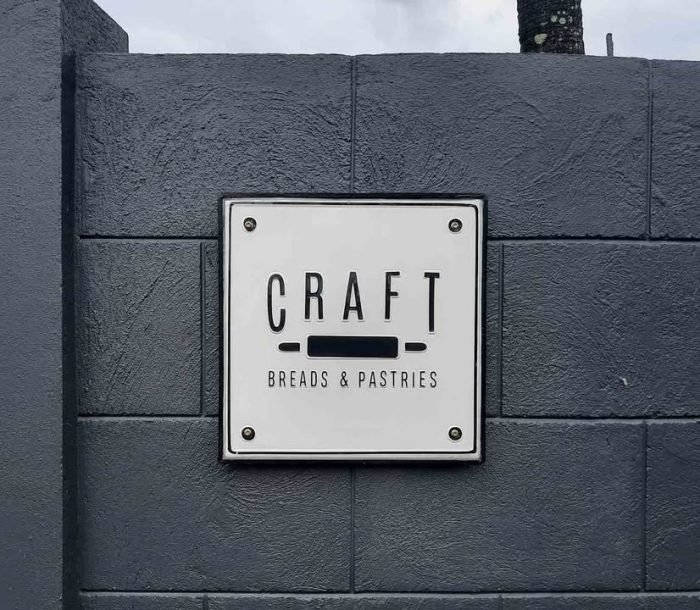 Craft Breads & Pastries pickup signage